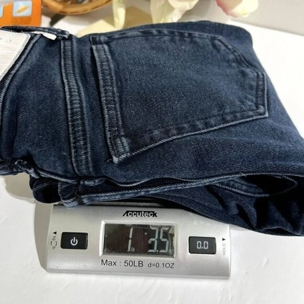 RE/DONE High Rise Skinny Jeans - Size 24 Jet Blue Black Minimalist‎ Chic